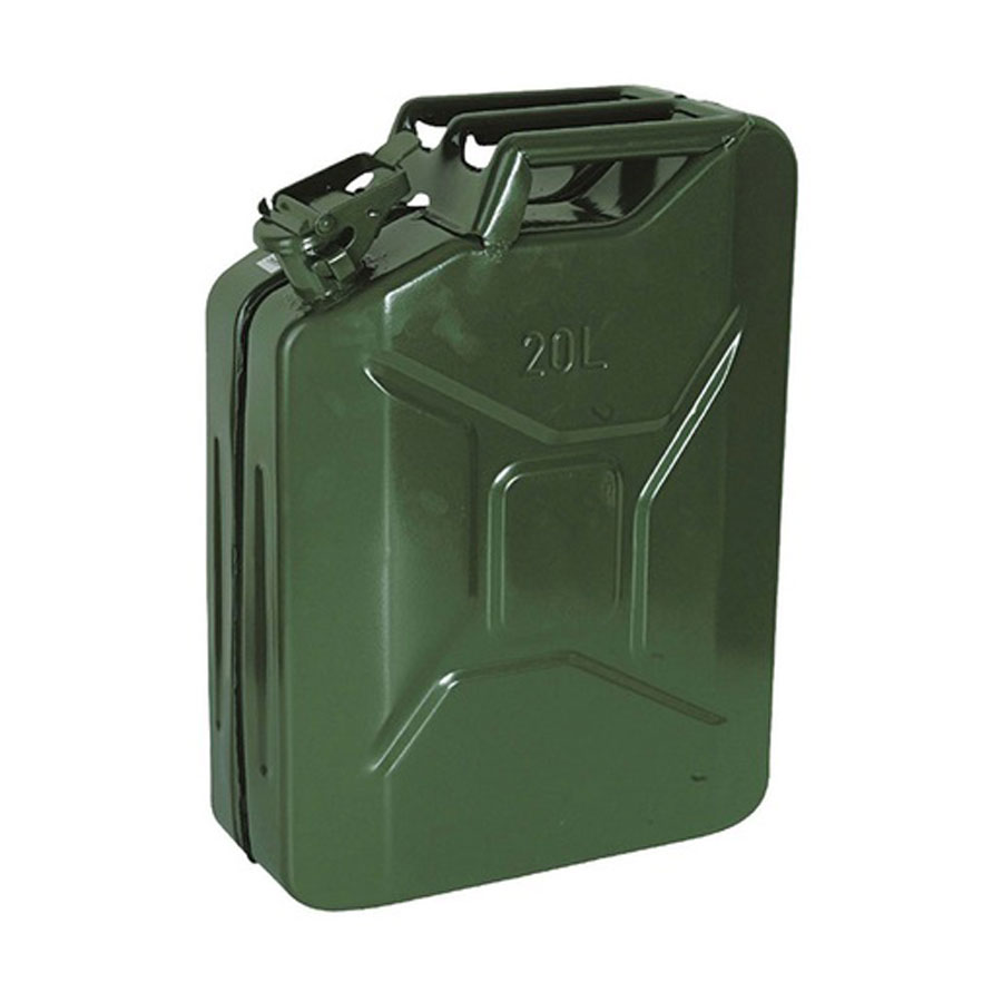 Unbranded Green Steel Jerrican with WD Pattern 20 Ltr - Hevey Building ...