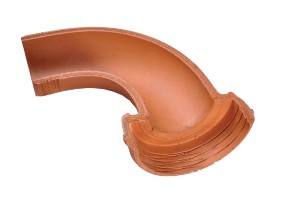 Hepworth CB1/1R 90 Degree Right Hand Clay Channel Bend 100mm